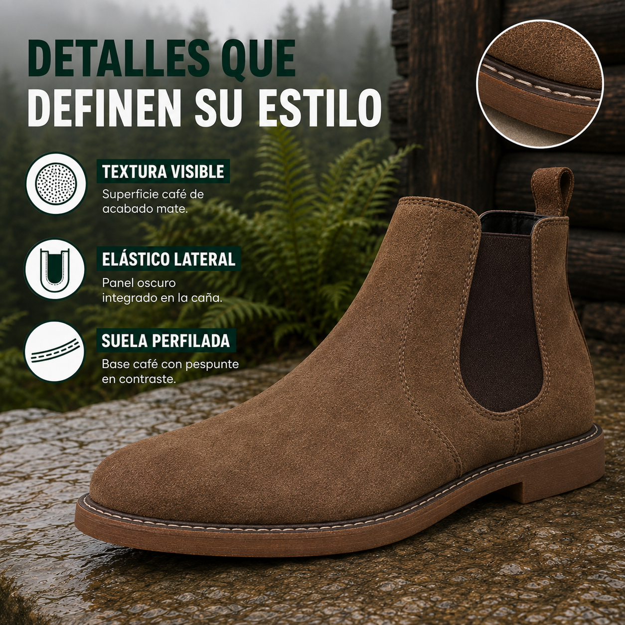 Botín Chelsea Roble - Temporada Invierno 2026